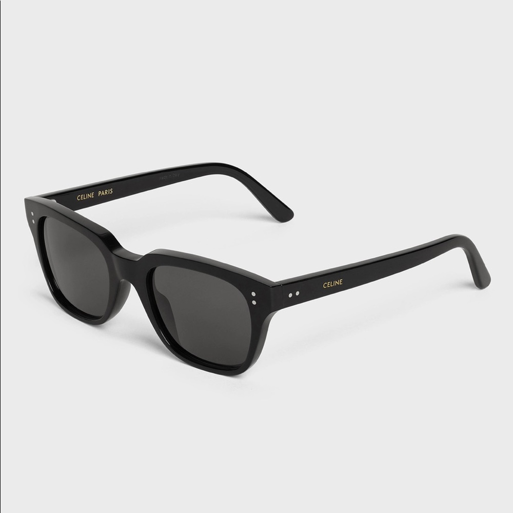 CELINE POLARIZED Wayfarer Black Acetate Sunglasses - Brand New